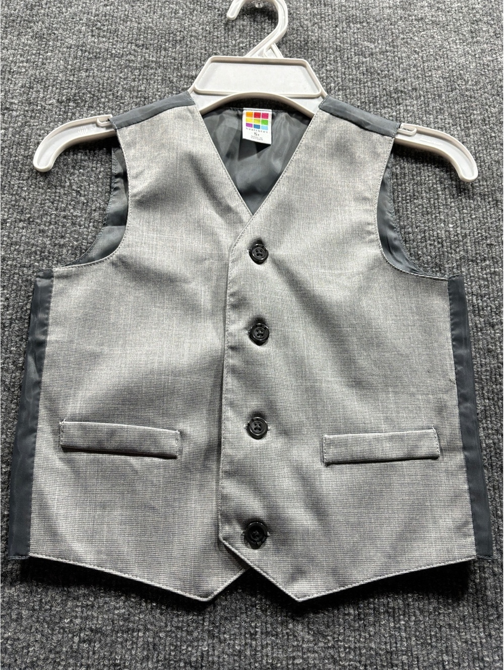 Healthtex Boys' Gray Dress Vest Size 5T